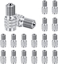 20 Pcs Double Seal Metal Valve Stem Caps for High Pressure Truck Car RV Semi