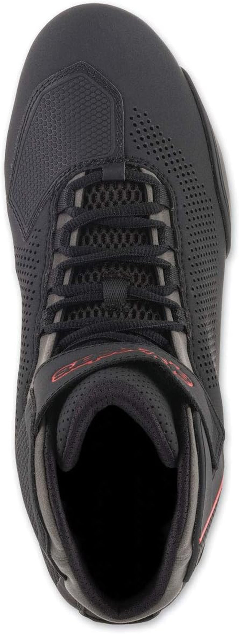 Men'S Sektor Vented Street Motorcycle Shoe, Black/Gray/Red, 10.5