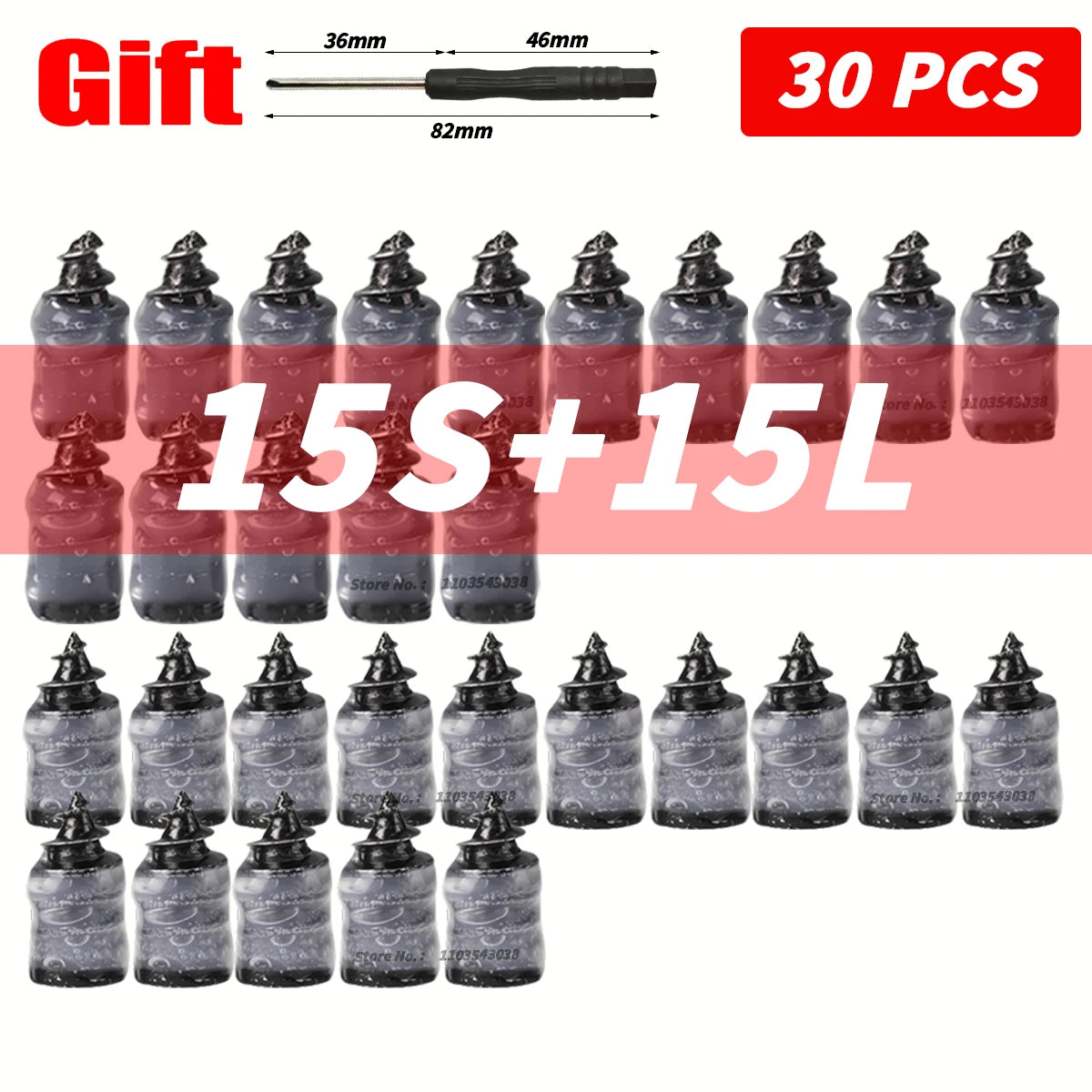 10-100PCS Universal Vacuum Car Tyre Repair Rubber Nail for Car Motorcycle Scooter Tubeless Tire Repair Kit Glue Free Tire Nails