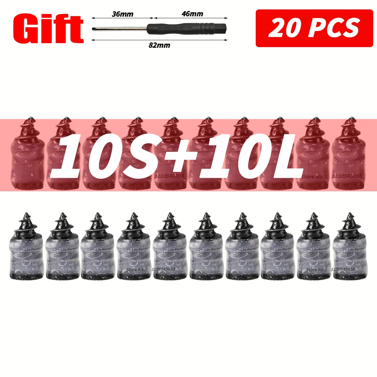 10-100PCS Universal Vacuum Car Tyre Repair Rubber Nail for Car Motorcycle Scooter Tubeless Tire Repair Kit Glue Free Tire Nails