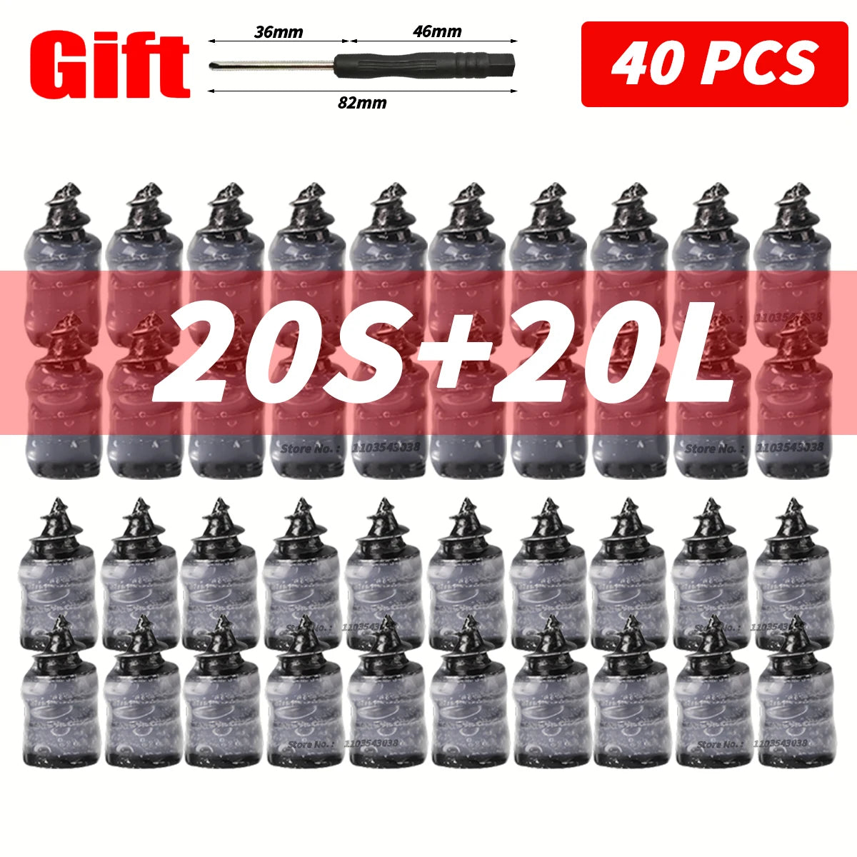 10-100PCS Universal Vacuum Car Tyre Repair Rubber Nail for Car Motorcycle Scooter Tubeless Tire Repair Kit Glue Free Tire Nails