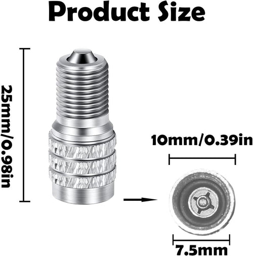 20 Pcs Double Seal Metal Valve Stem Caps for High Pressure Truck Car RV Semi