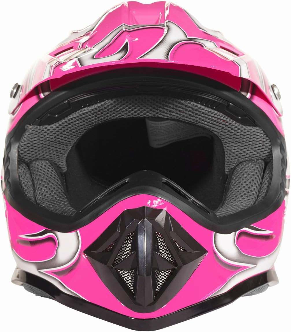 Typhoon Youth Kids Offroad Gear Combo Helmet Gloves Goggles DOT Motocross ATV Dirt Bike MX Motorcycle